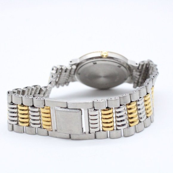 J.B Champion Watch Mens Silver Tone Stainless Steel Beige Dial Swiss Movt - Picture 7 of 8